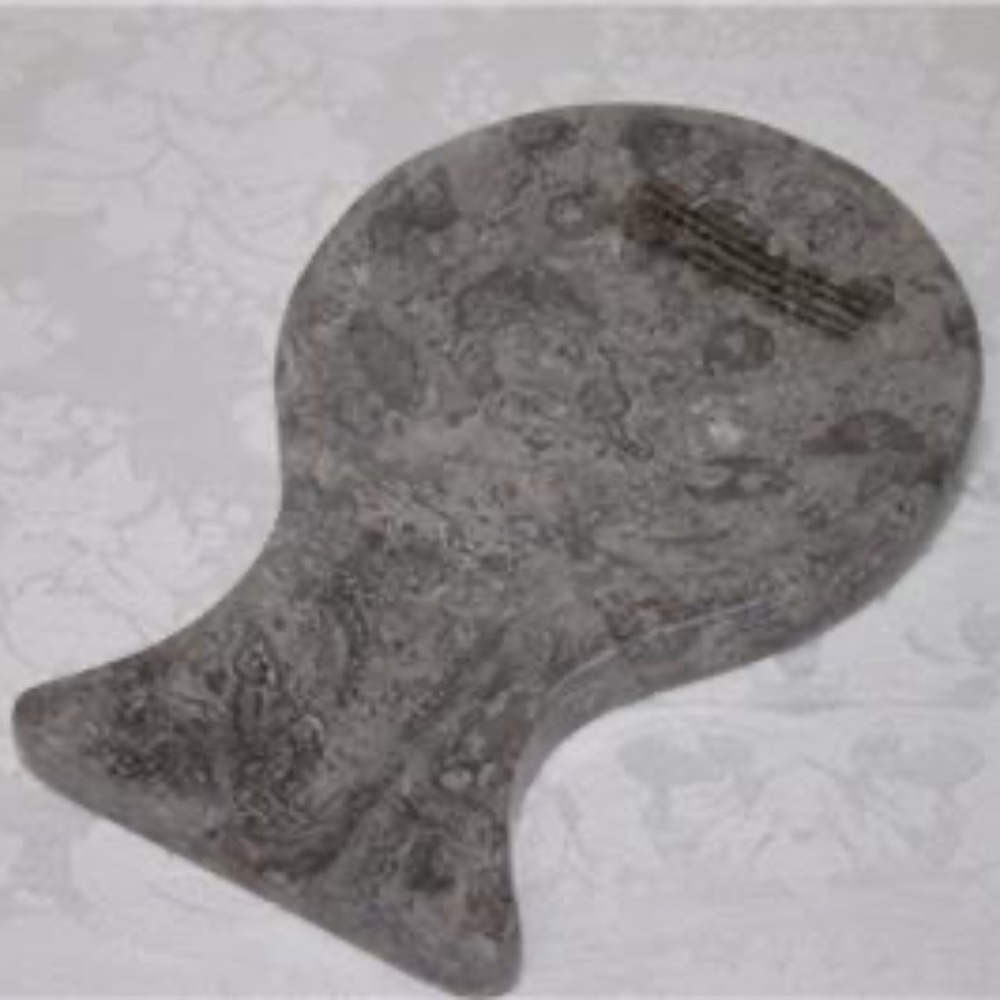 CREATIVE HOME GENUINE MARBLE SPOON REST - CHARCOAL/GRAY - NEW